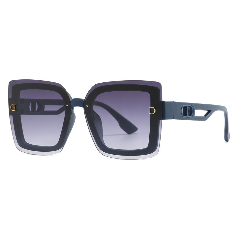 Dame moteriktig oversized solbrille i geometrisk design Skanto