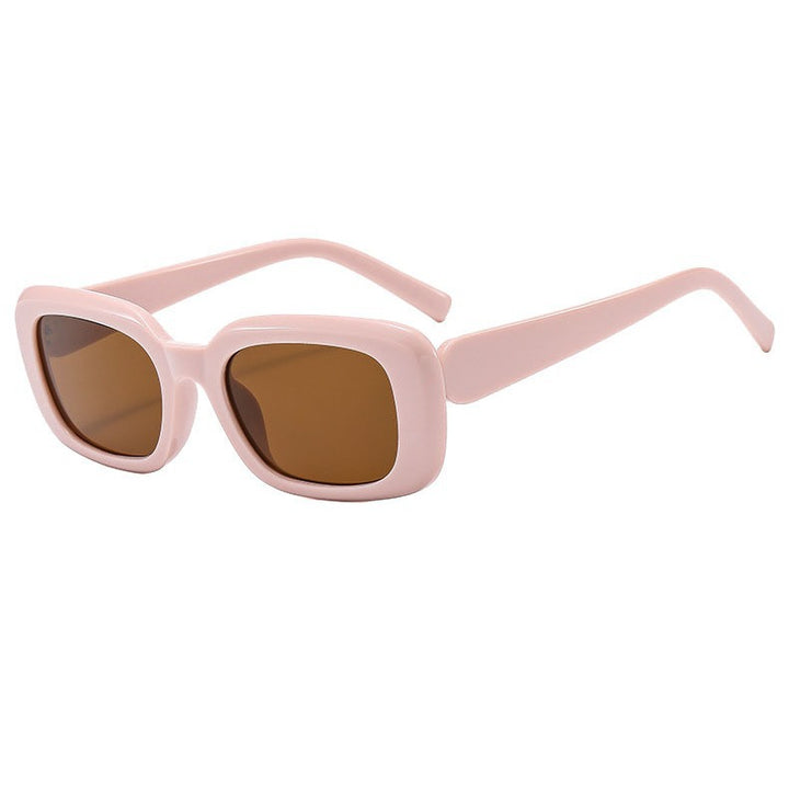 Dame Modis avslappet firkantet solbrille med bred ramme og UV-beskyttelse Skanto