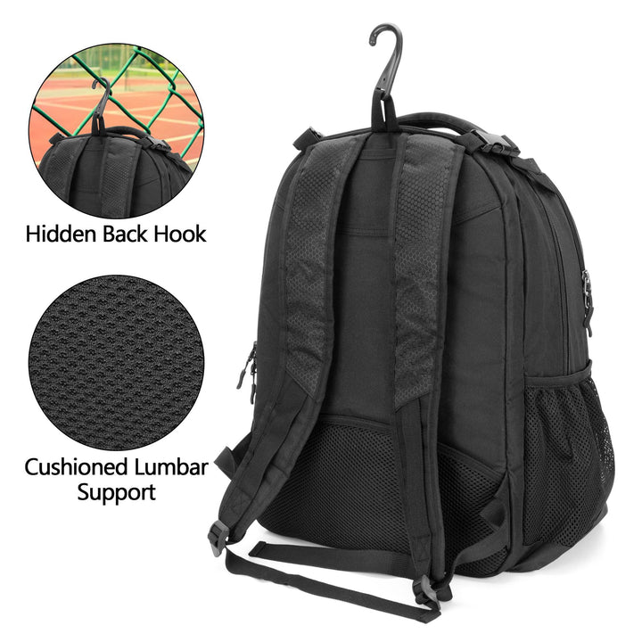 Unisex sporty ryggsekk med spesielle rom for sportsutstyr Skanto