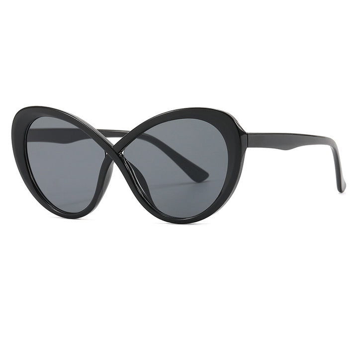 Dame Cat-Eye solbriller med speilfolierte glass Skanto