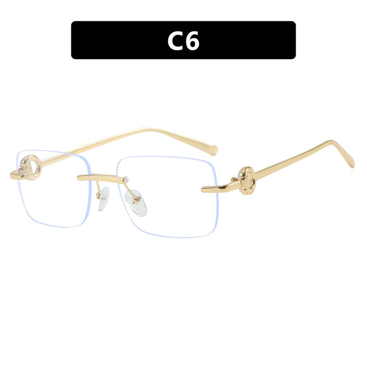 Dame fashionable geometrisk brille Skanto