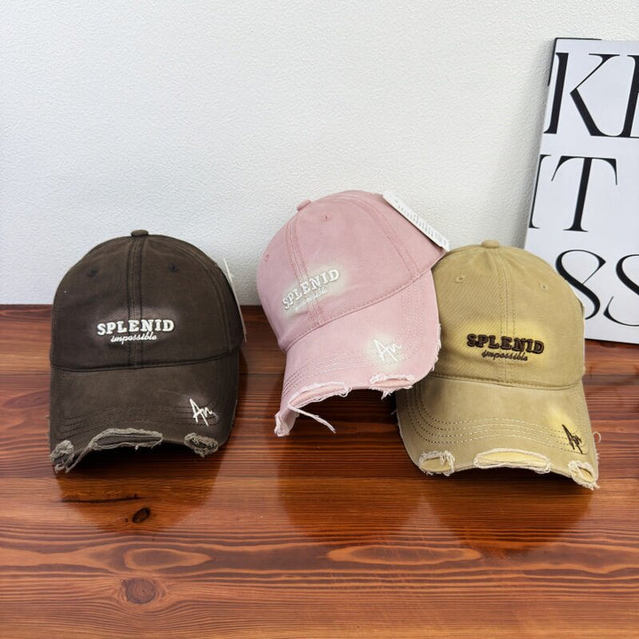 Kvinne Slitt Grafisk Baseball Caps Skanto