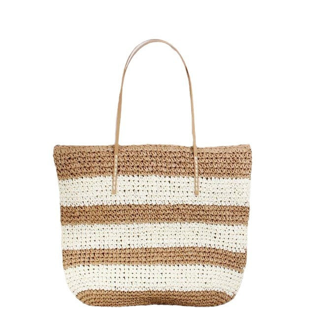 Stor rattan-handletote med robuste håndtak Skanto