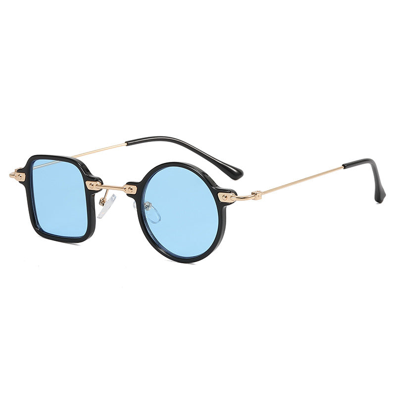 Dame elegant rund hybridbrille med kvadratisk design Skanto