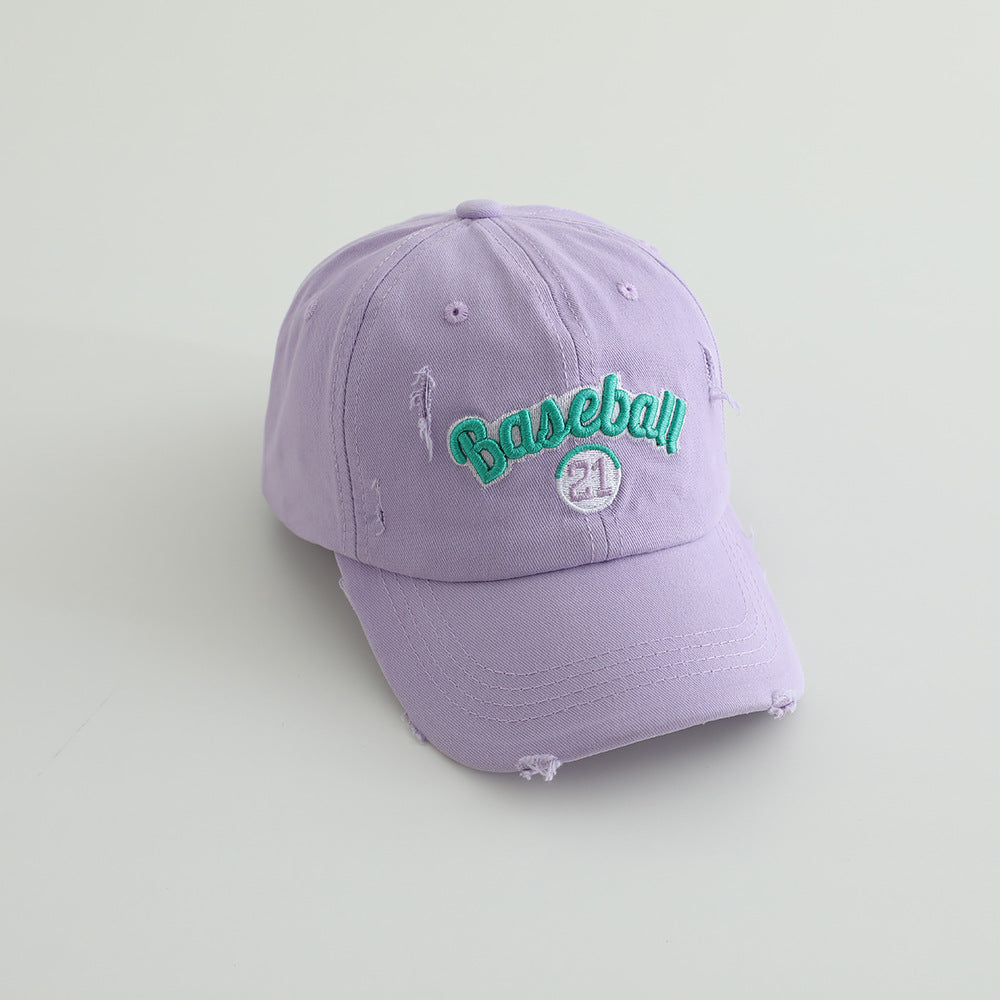 Men's Distressed Cotton Baseball Cap Skanto