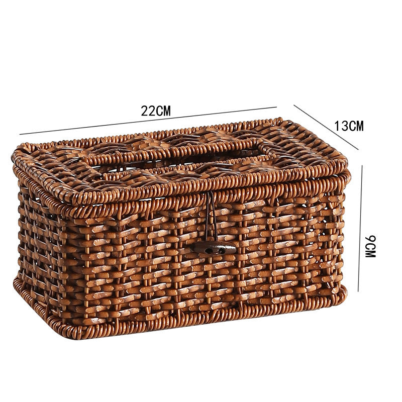 Håndlaget Rattan Oppbevaringsboks Skanto