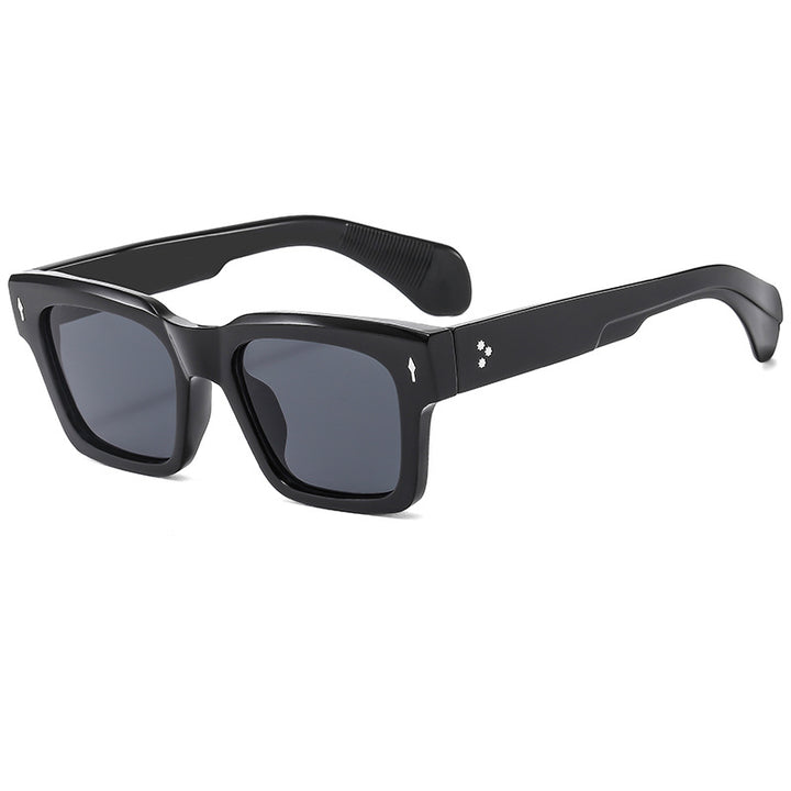 Dame kvadratisk solbrille med luksuriøs ramme og beskyttende UV-filter Skanto