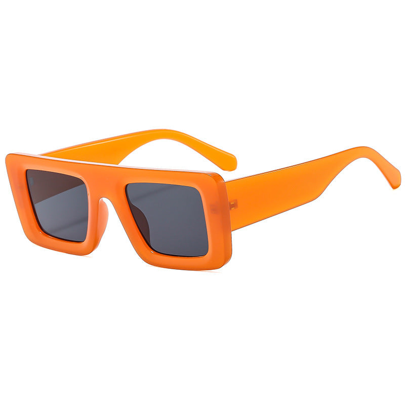 Damer Moderiktig kvadratisk solbrille med ekstra bred ramme Skanto