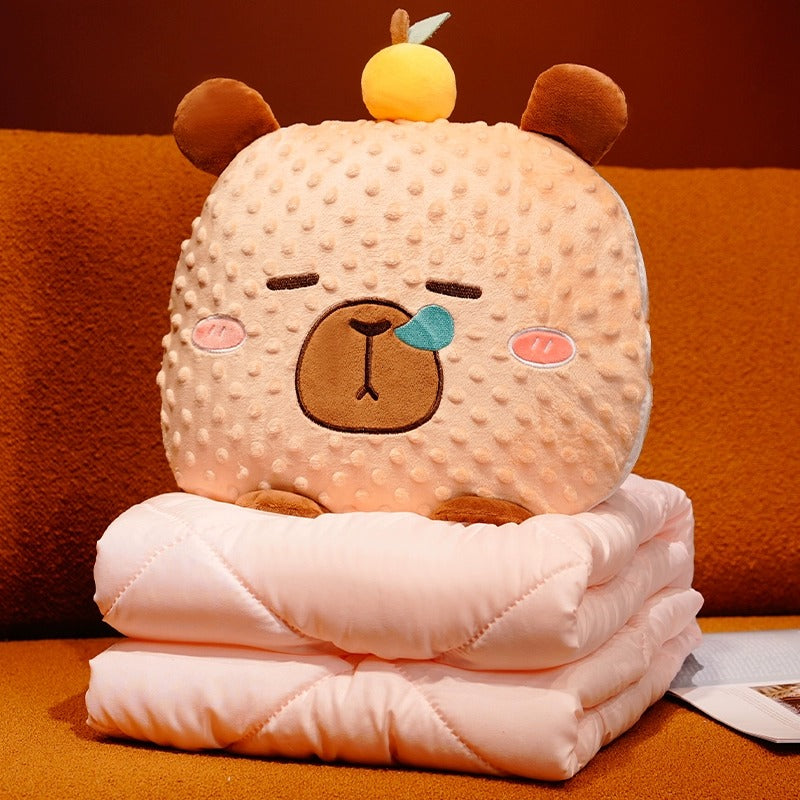 Cuddle Ready Søt Tegneseriepute Teppe | Skanto