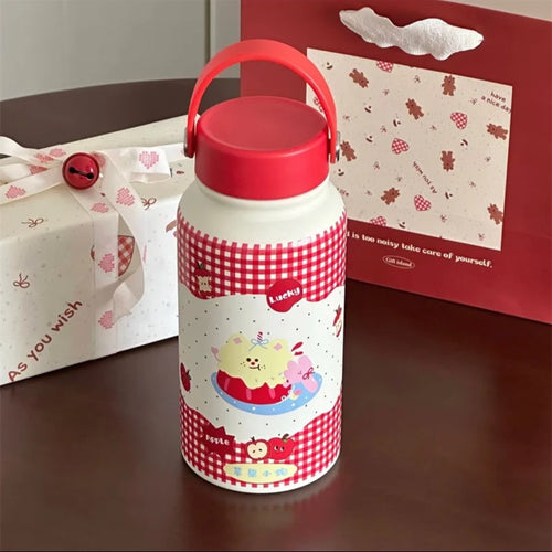 Damen Isoliertrinkflasche mit kreativem Tierdesign und praktischem Klappverschluss Skanto