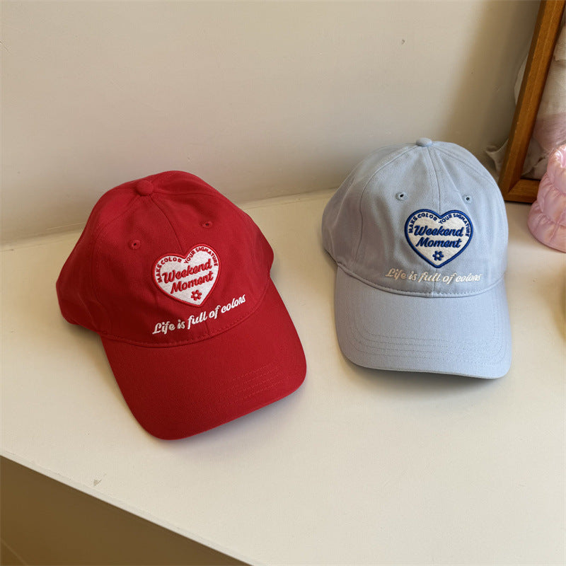 Kvinns Casual Brodert Avslappet Baseball Caps Skanto