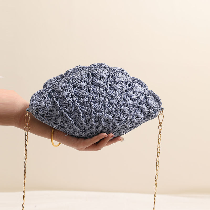 Elegant Clutch-veske i skjelldesign Skanto