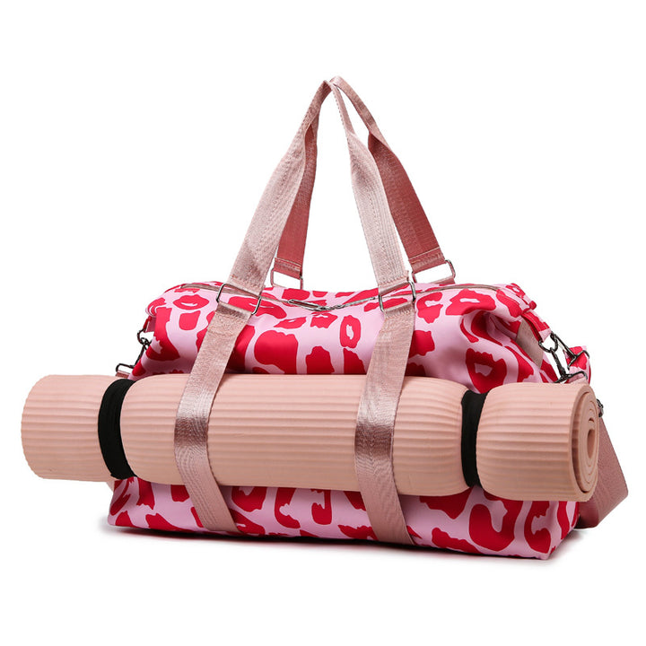 Sporty reise bag med trendy zebramønster Skanto