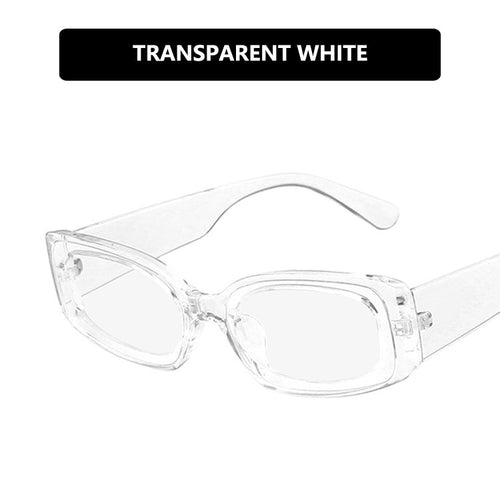 Dame moteriktig solbrille med fordelaktig UV-beskyttelse og gjennomsiktig ramme Skanto