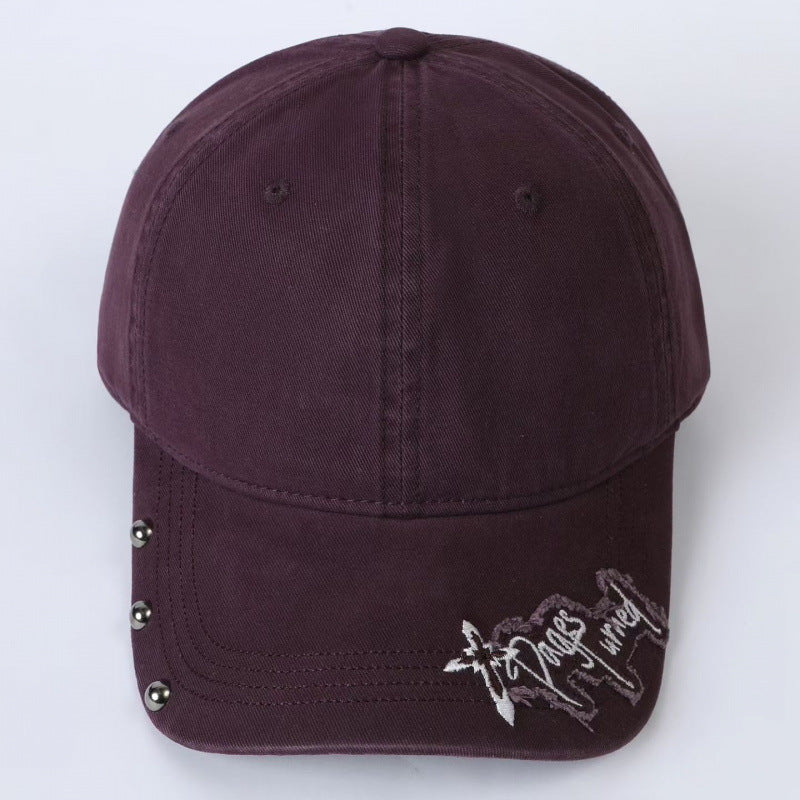 Kvinners broderte justerbare baseballcaps Skanto
