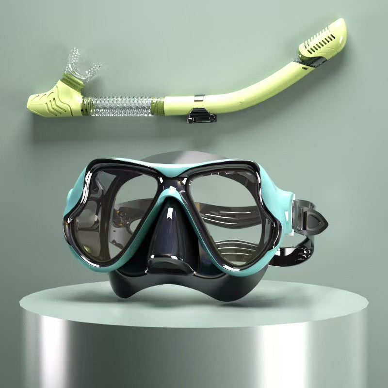 Tauchmaske med ergonomisk design og et fleksibelt snorkel Skanto