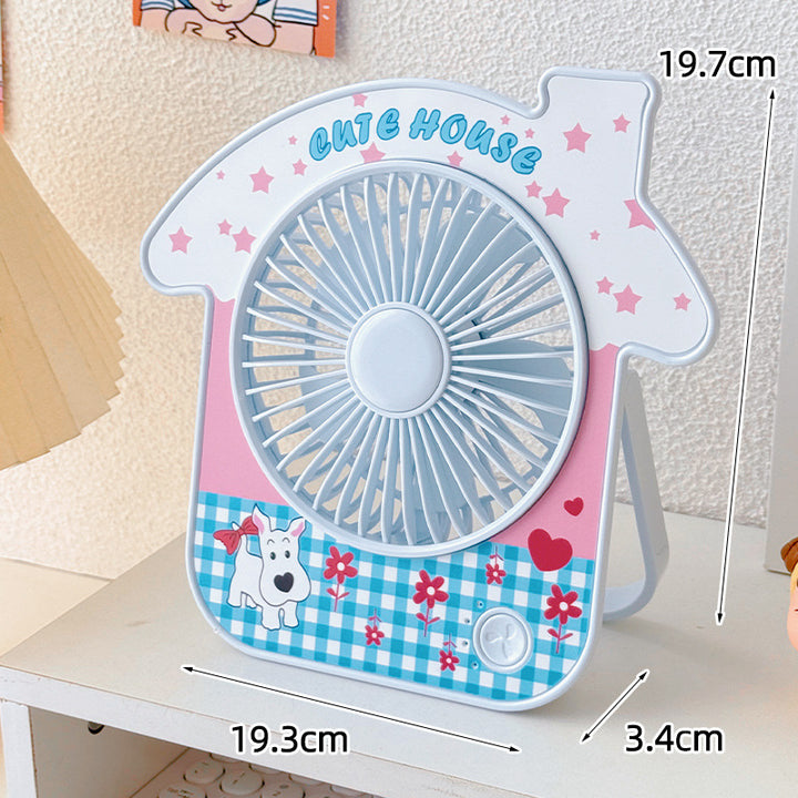 Compact table fan in creative design Skanto
