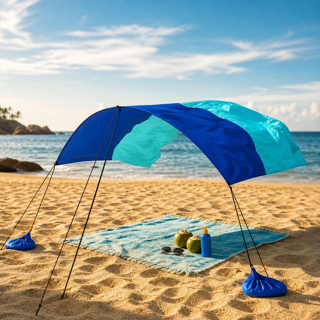 Pop-Up Justerbar Strand Skjerm Kanopy Skanto