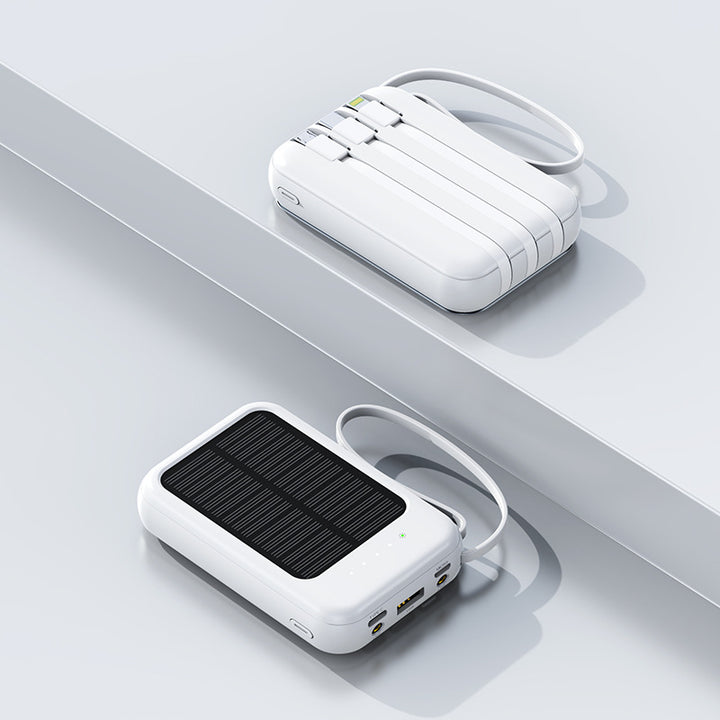 Bærbar solcelle-powerbank med hurtiglader Skanto