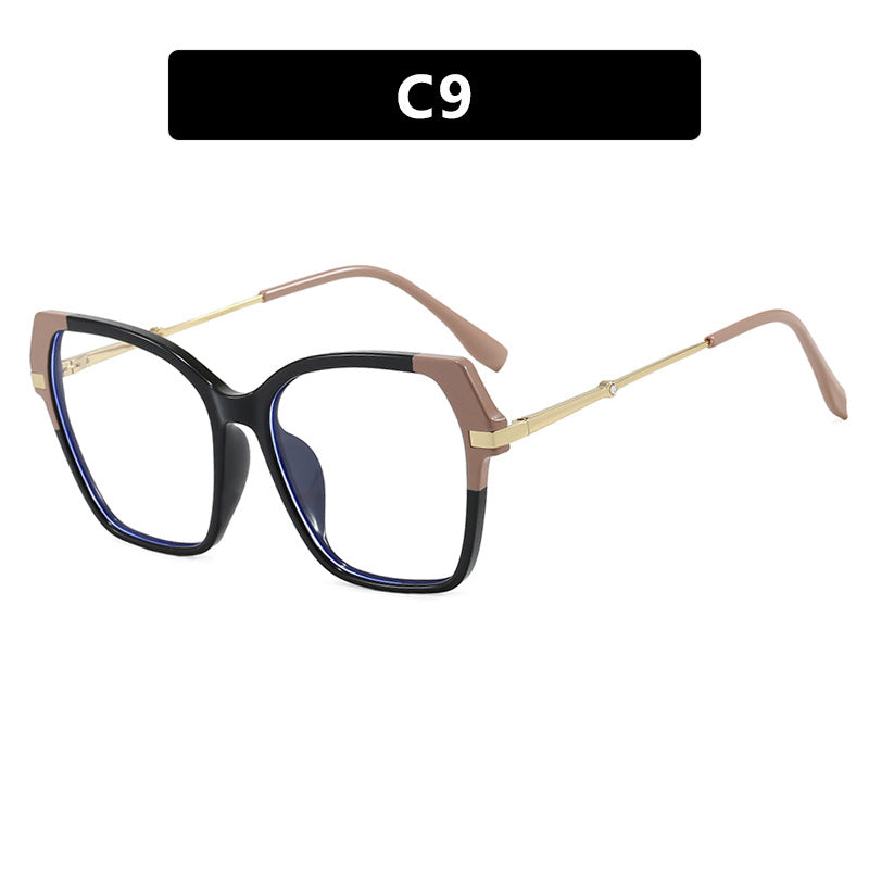 Dame kvadratisk solbrille med elegant metallramme og beskyttende UV-filter Skanto