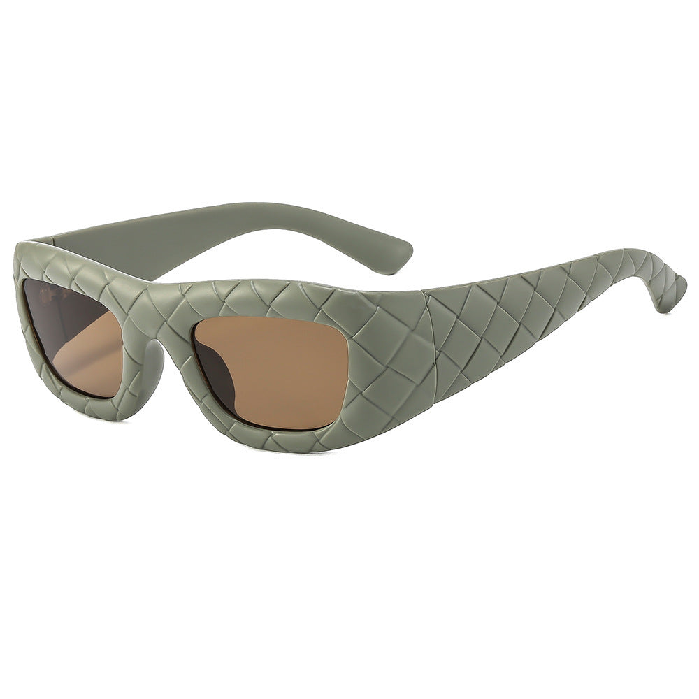 Dame ekstravagant solbrille med strukturert ramme Skanto
