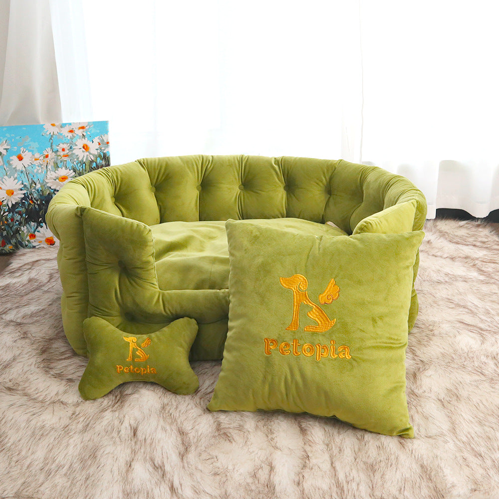 Plush Snuggle hundesofa