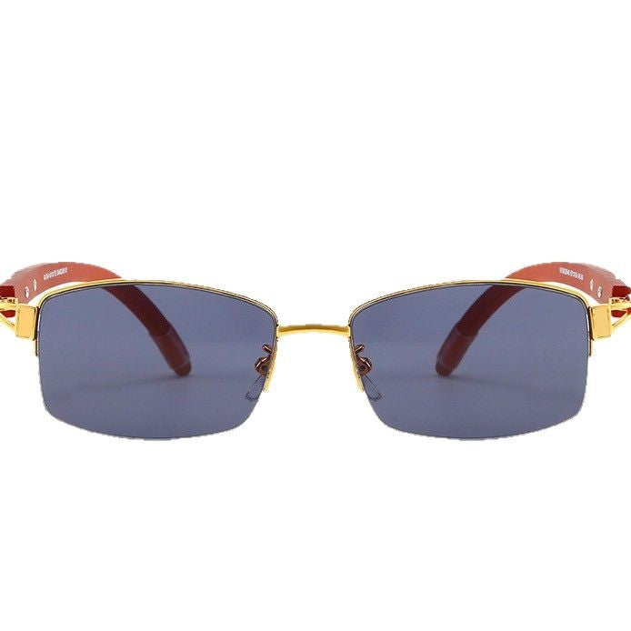 Dame eksklusiv designer solbrille med høyglansbehandlet metallramme og polarisert glass Skanto