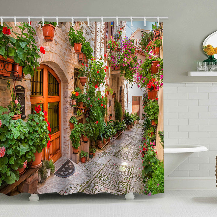 Blomstermotiv-inspirert dusjforheng Skanto