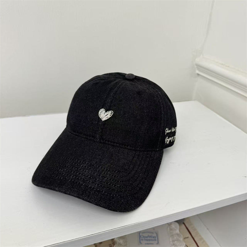 Dame Skjorte Brodert Denim Baseball Caps Skanto