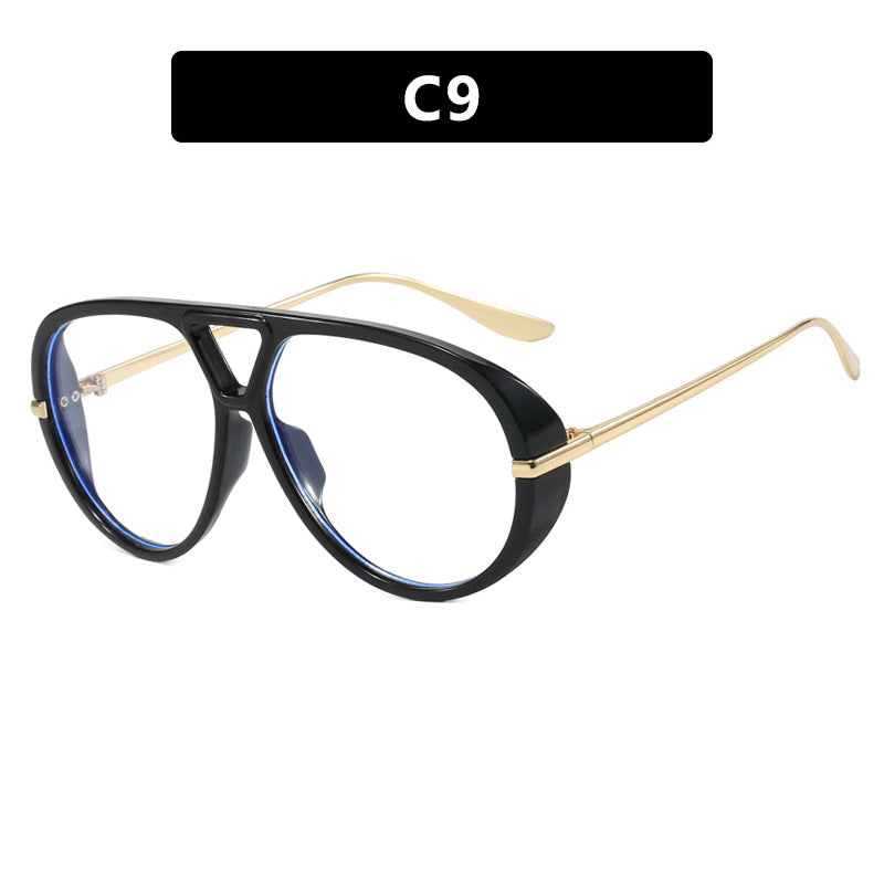 Dame Oversized solbriller med elegant plastramme og speilbelagte glass Skanto