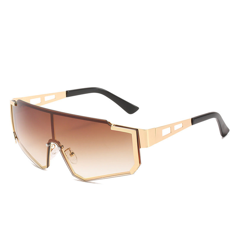 Dame futuristisk oversized solbrille Skanto
