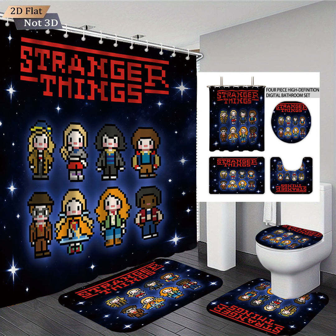 Stranger Things Eventyrtema Digital Badeanlegg Sett Skanto