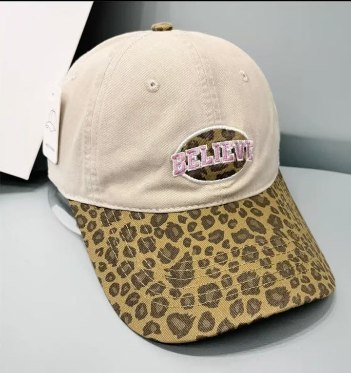 Kvinne Casual Leopardprint Baseball Cap Skanto