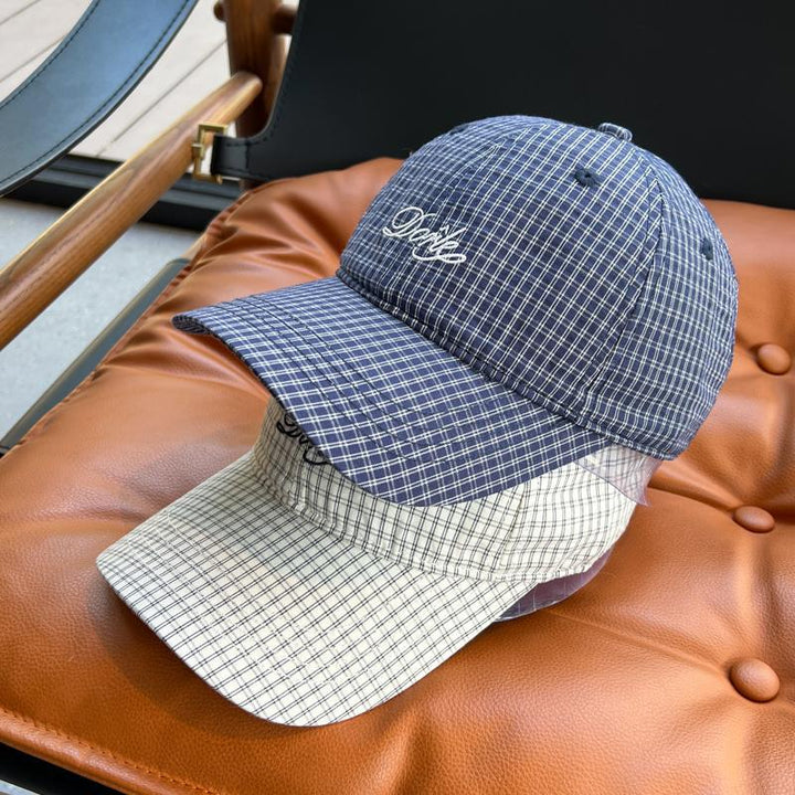 Kvinnenes stilige rutete baseballcap Skanto