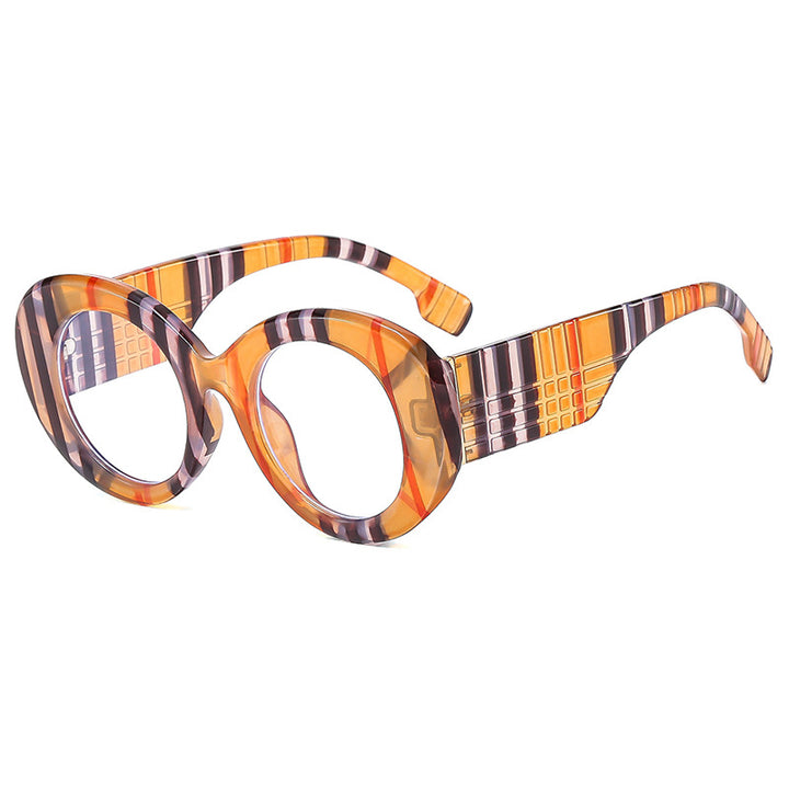 Dame ekstravagant solbrille med kreativ ramdesign og beskyttende UV-filter Skanto