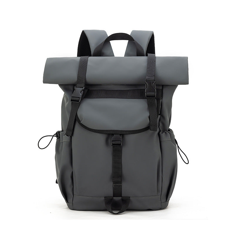 Rolltop-Ryggsekk med vanntett belægning og ergonomiske bæreremmer Skanto