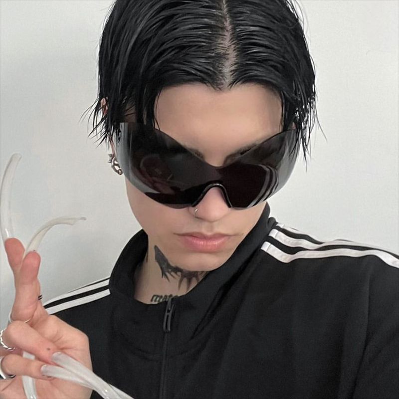 Dame futuristisk solbrille Skanto