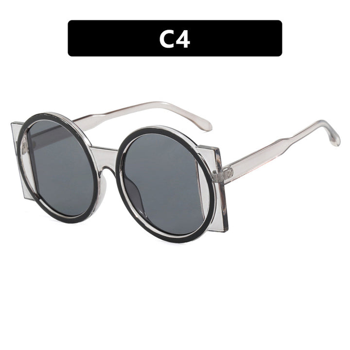 Dame oversized solbrille med kvadratisk ramme og UV-beskyttelse Skanto