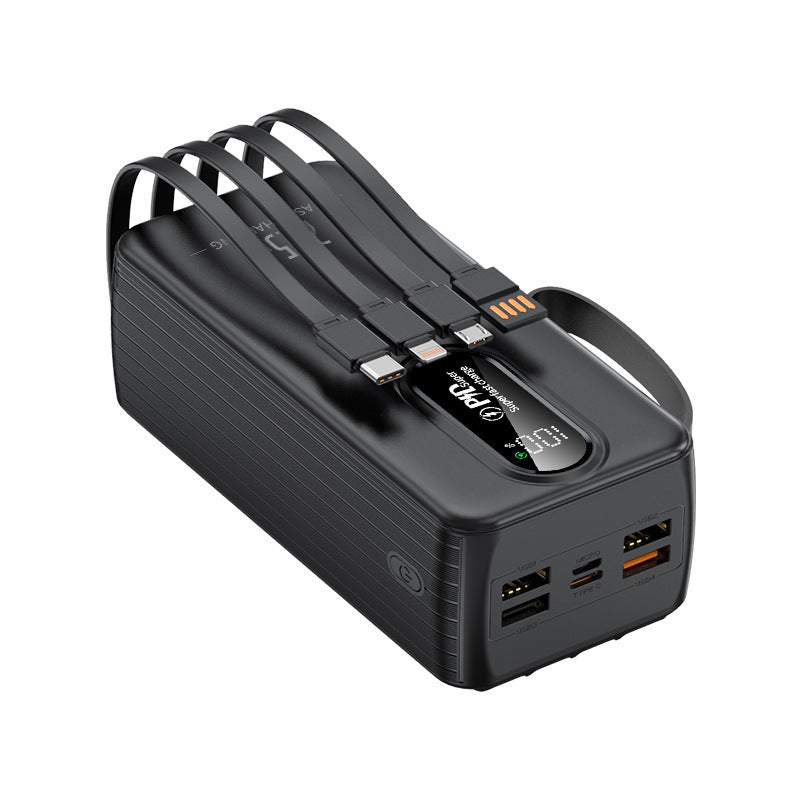 Powerbank med digitalt lade-display og multi-ladeporter Skanto
