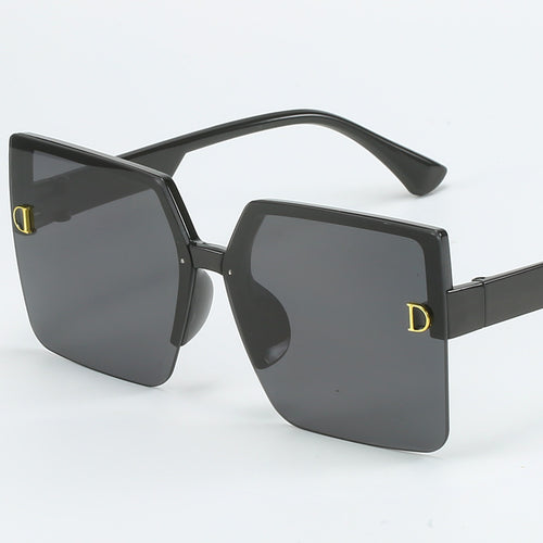 Damer oversized solbrille med høy kvalitet gradient Skanto