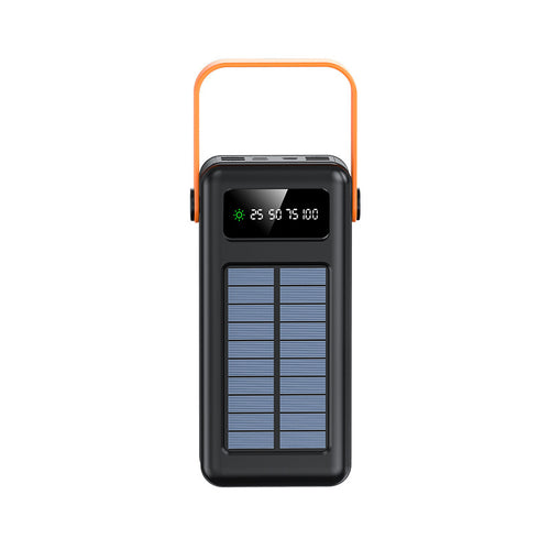 Multifunksjonell solpowerbank med integrerte ladekabler Skanto