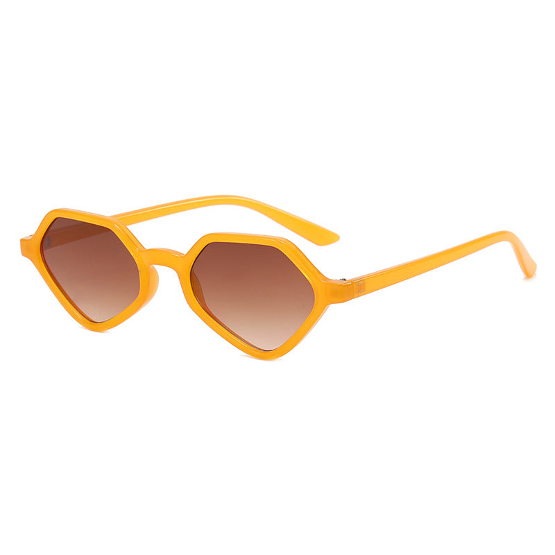 Dame Geometrisk Design-solbrille med speilte glass Skanto