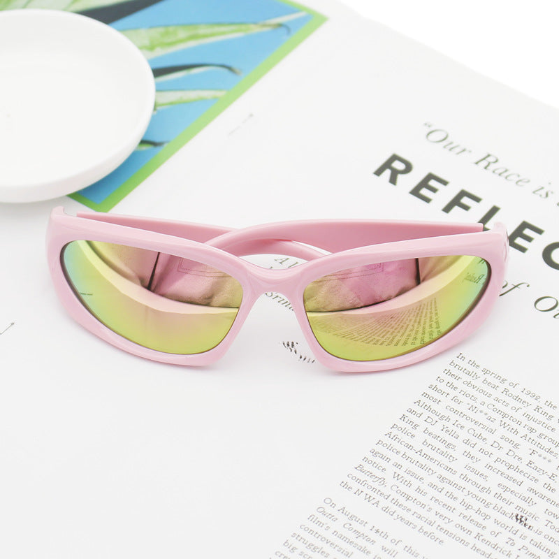 Damer Sporty solbrille med høykvalitets UV-beskyttelsesmateriale Skanto
