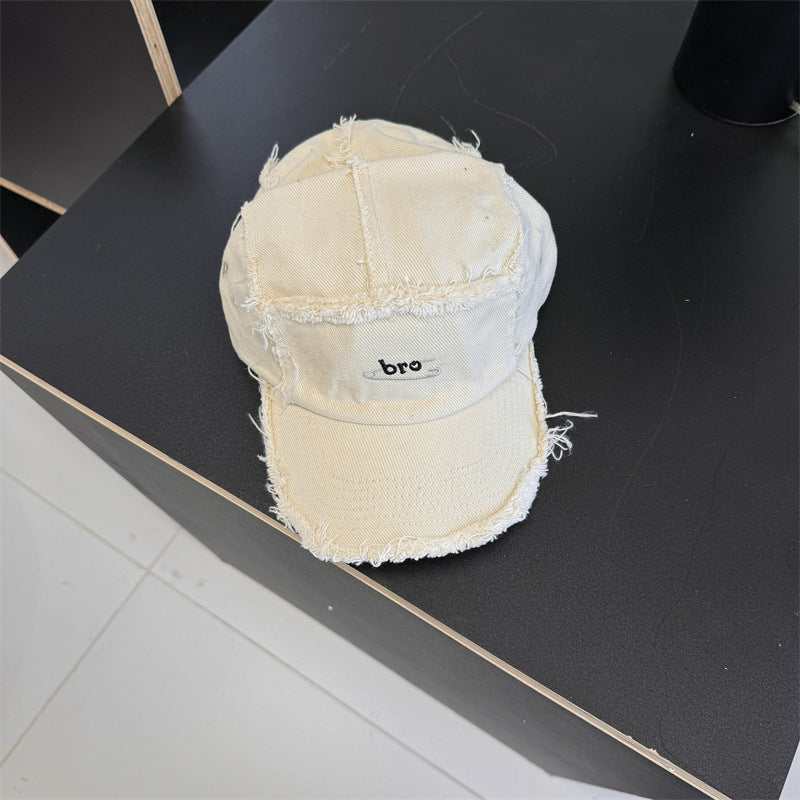 Herre Slitt Denim Snapback Caps Skanto
