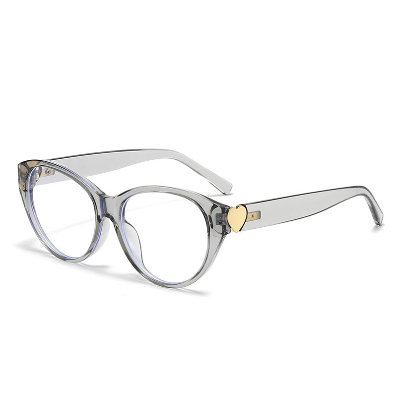 Dame Cat-Eye solbriller med hjerte-motiv Skanto