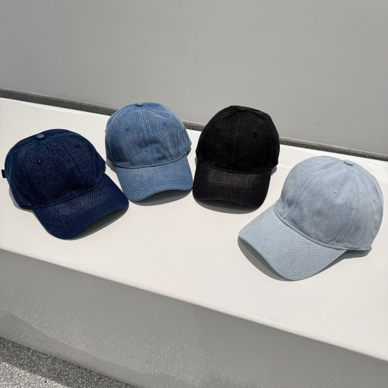 Klassisk justerbar denim baseballcaps for kvinner Skanto