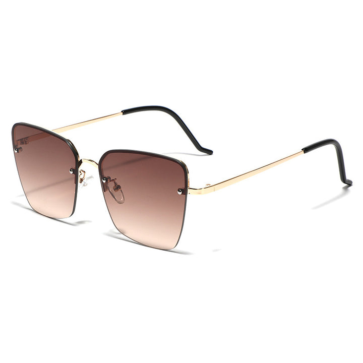 Dame moteriktig kvadratisk solbrille med gradientlinser Skanto