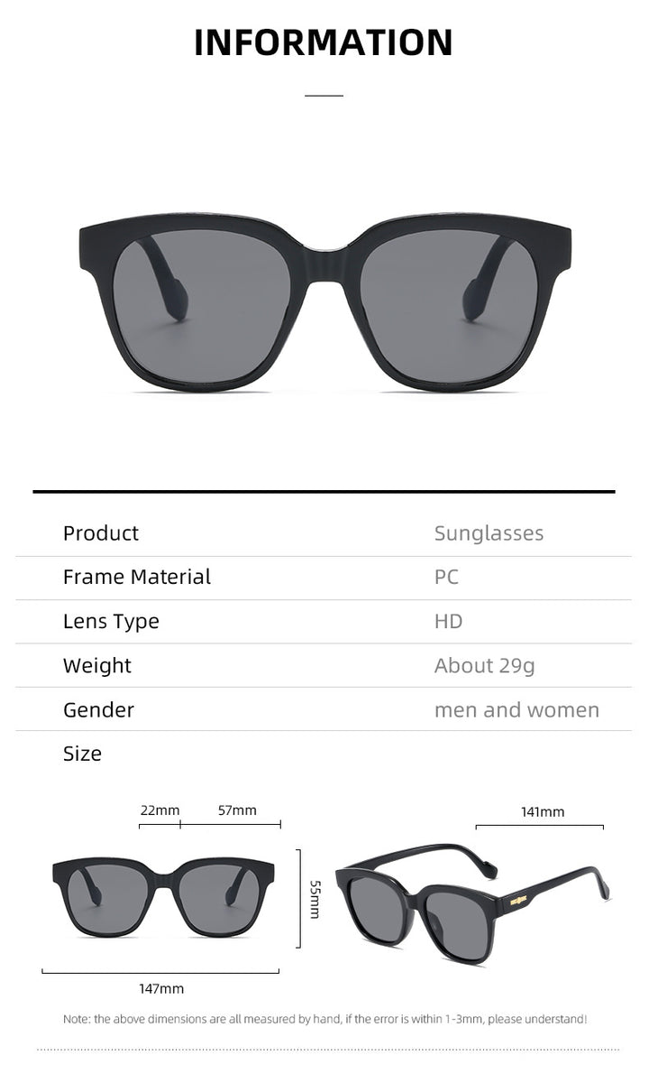 Damer klassisk solbrille med moderne oversized ramme Skanto