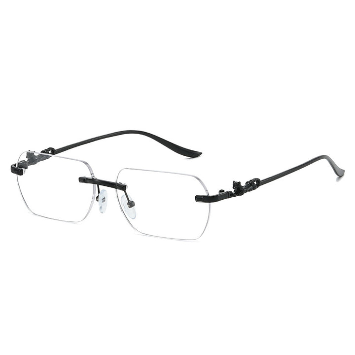 Damer elegant halvmellomrammebrille med dekorative detaljer Skanto