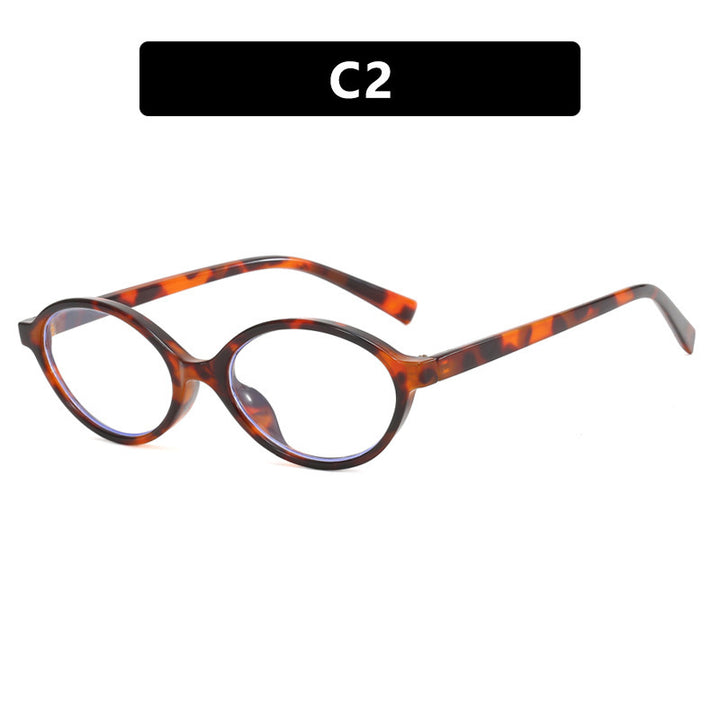 Dame moteriktig solbrille med unikt ovalt design Skanto
